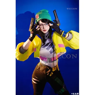 Killjoy Cosplay Frauen Kostüm Spiel Valorant Roleplay Fantasia Jacke Tasche Hose Hut Halloween Image