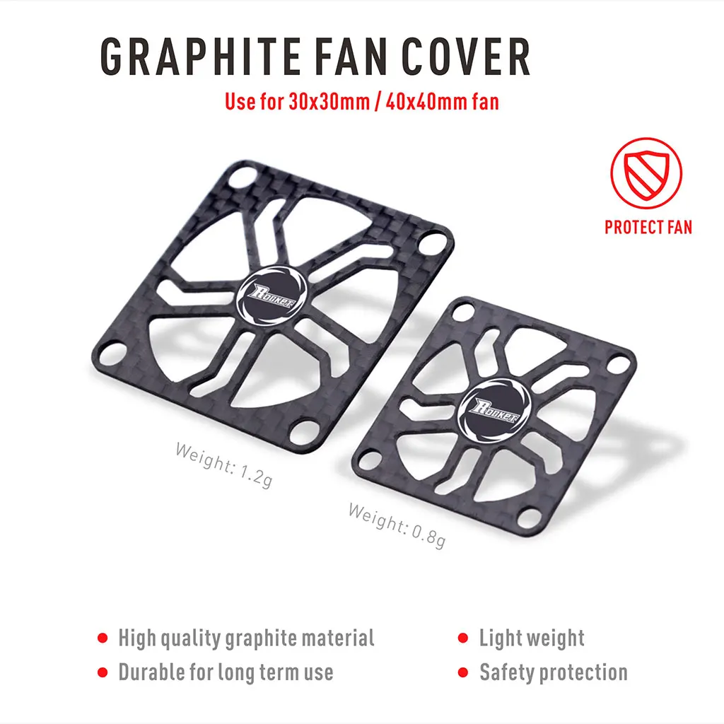 3010 Lüfter Kohle faser Schutz platte für Arrma Traxxas Axial Hobby wing Ezrun Max Esc RC Auto