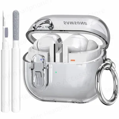 Transparent lock with cleaning kit Case for samsung galaxy buds 3/galaxy buds3 pro for Galaxy Buds 3 3Pro Charging Case 2024 New