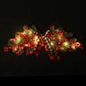 Christmas Red Berries Pine Branch Wreath Artificial Berries Snowy Pine Front Door Wreaths Wall Garland For Christmas Ornaments