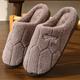 Cotton Slippers for Women and Men Autumn Winter Plush Indoor Slippers Warm, Non-Slip, Thick Bottom House Shoes for Couples