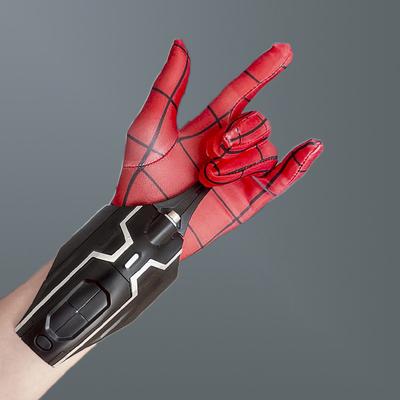 Spider Man Launcher Spinning True Genuine Gloves Automatic Thread Takeup Spider Spinning Black Technology Children's Toys halloween gift