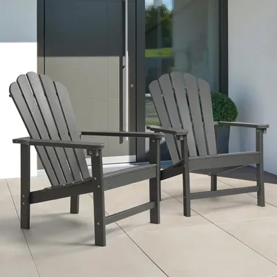 Outdoor Chair Set of 2 Stackable，Patio Furniture Outdoor Chairs Set for Backyard, Balcony,