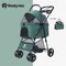 Wedyvko Portable Cart for Small Dogs One-Click Folding Clip-Type Stroller with Basket Pet Carriers &