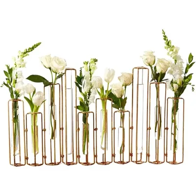 Set of 10 Hinged Flower Vases