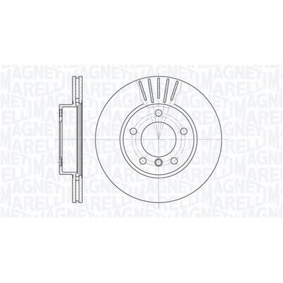 MAGNETI MARELLI Bremsscheibe vorne rechts links innenbelüftet Ø286mm 286mm für BMW 34111162282 34116794301 34111164199 3