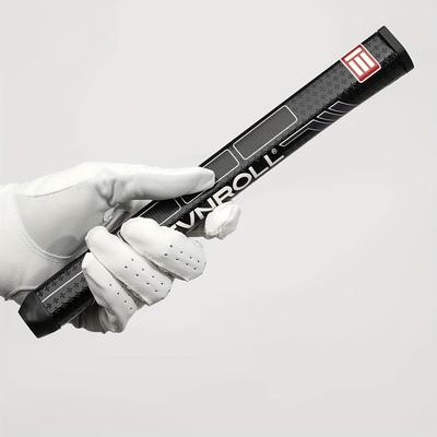 TEMU 1pc Evolution Putter Grip - Black & White Textured Pu Tape, Enhances Stability & For Improved Performance, For Consistent , Golf Grips Image