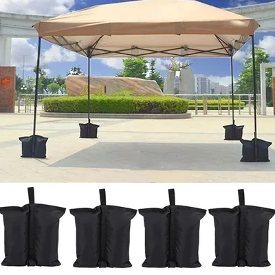 4pcsOutdoor Oxford Fixed Sandbags Tent Stand Sand Bag Sun Shelter Umbrella Holder Instant Feet Weighted Fixing Bag Camping Tent