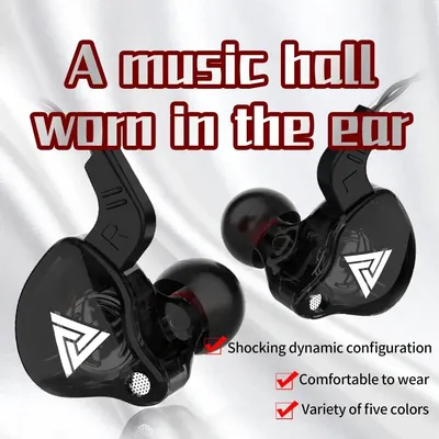 Original qkz ak6 in ohr kopfhörer 6 dynamische treiber einheit kopfhörer mit mikrofon stereo sport Image