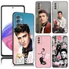 Sänger E-Elvis P-Presley Handyhülle für Samsung S24,23,22,30,21,10,9,Ultra,Plus,Lite,FE,5G Schwarz