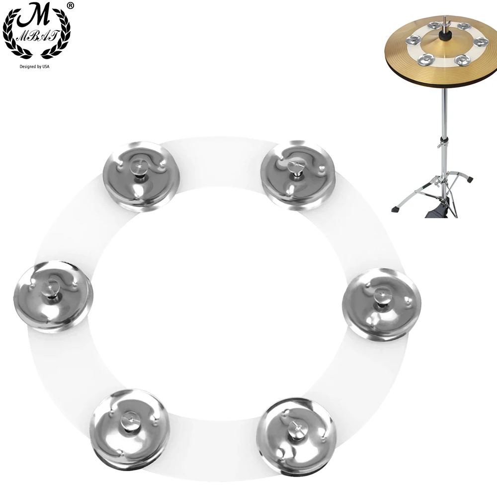 Drum Kit Becken Glocke Tamburin Hi-Hut Für Drum Percussion Zubehör Set Zubehör Drums Supply Ring 6 Drums Ring Image
