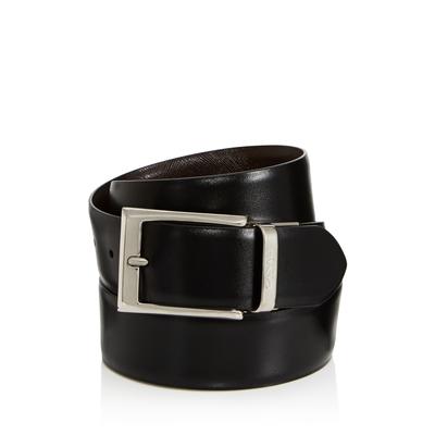 Canali Men's Reversible Leather Belt - Black/Brown