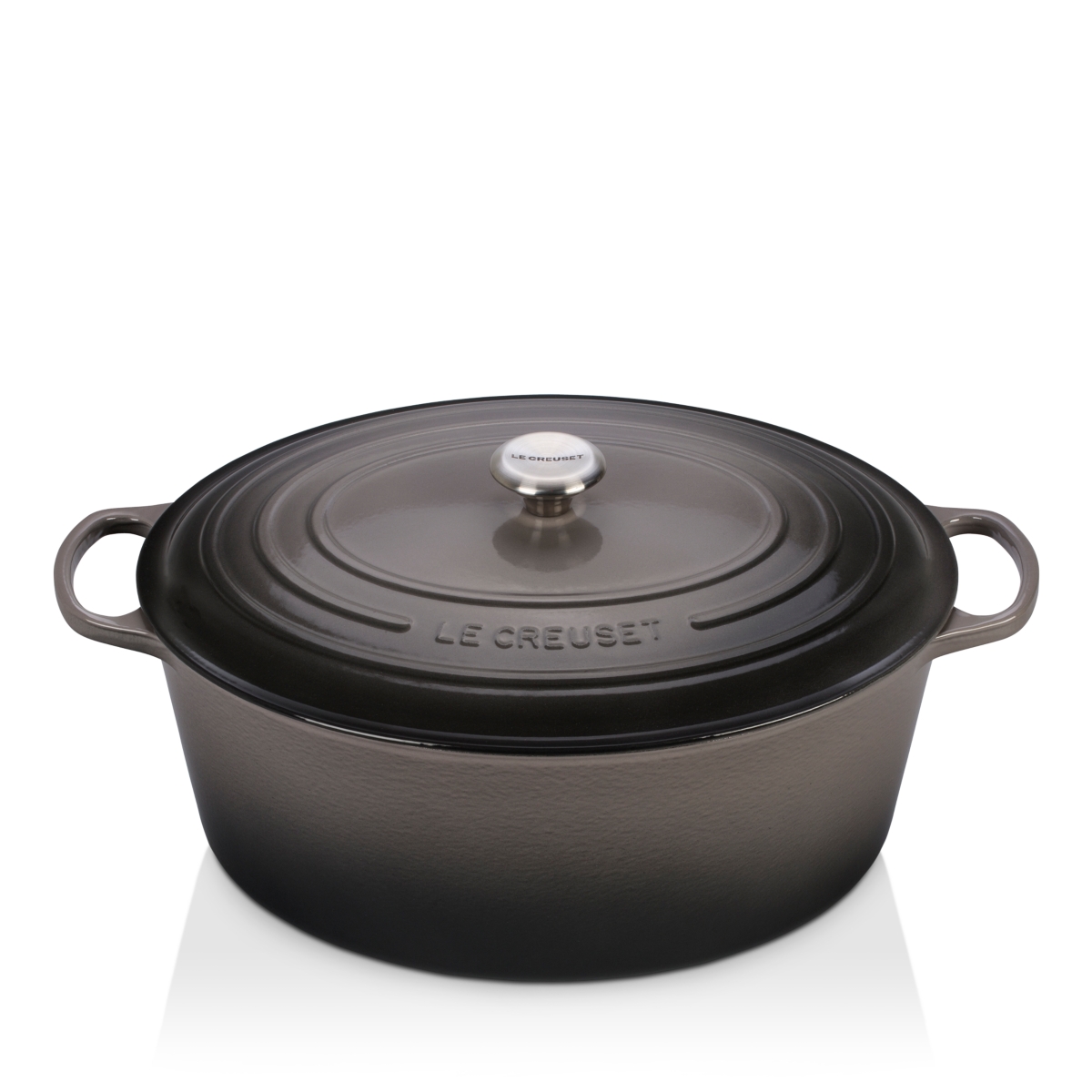Le Creuset 15.5-Quart Oval Dutch Oven - Oyster / Gray
