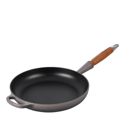 Le Creuset Enameled Cast Iron Alpine Wood Handle Fry Pan, 2.25 Qt - Oyster