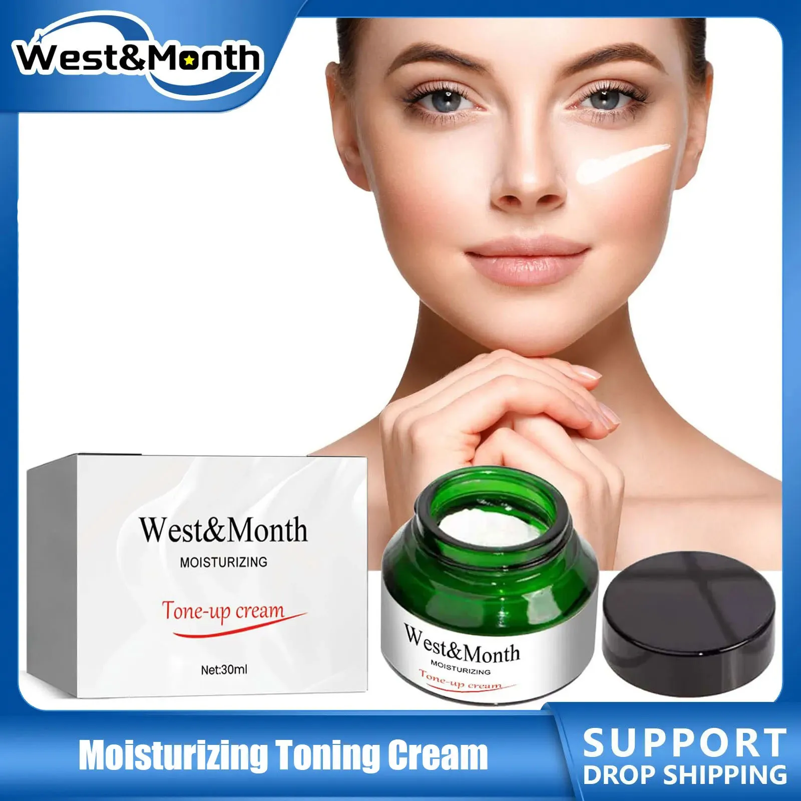 Make-up-Creme für Frauen, natürliche Feuchtigkeit, Foundation, Concealer, Aufhellung, Ölkontrolle, unsichtbare Poren, vollständige Abdeckung, Aufhellungscreme Image