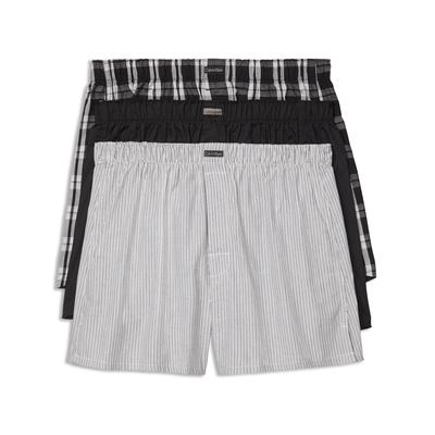 Calvin Klein Traditional Boxers, Pack of 3 - Gray/Black