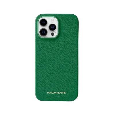 Maison de SABRE Leather Phone Case (iPhone 15 Pro Max) - Emerald Green