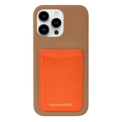 Maison de SABRE Card Phone Case (iPhone 14 Pro) - Manhattan Sandstone