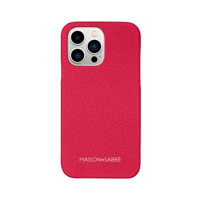 Maison de SABRE Leather Phone Case (iPhone 13 Pro) - Shibuya Fuchsia