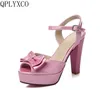 QPLYXCO Neue mode süßen Großen größe 32-43 schuhe frau peep toe high heels (11 cm) sandalen schuhe