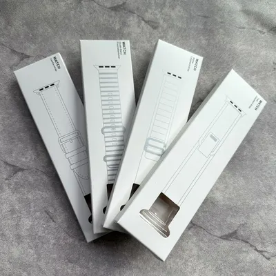 20 Stück exquisite Verpackung Box Karton Lagerung antike Band für Apple Watch elastisch gewebte Seil iwatch Armband Serie Geschenk box Großhandel Image
