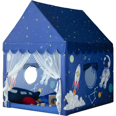 Playhouses, Kids Play Tent Playhouse Indoor Outdoor Boys Toddler Large Castle Play House Spaceship