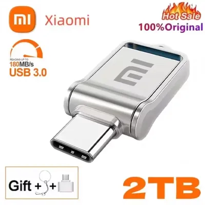 Xiaomi Original 2TB USB 3.0 Metal Flash Drives High Speed Pendrive Usb Drive Portable Memoria Usb