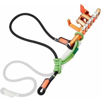 Logic 33488 Unicender with Tether & prusik Climbing-Accessories, Black,Orange