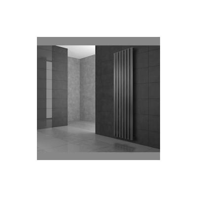 Badheizkörper Mittelanschluss 480x1800 mm Anthrazit mit Boden Anschlussgarnitur LuxeBath Image