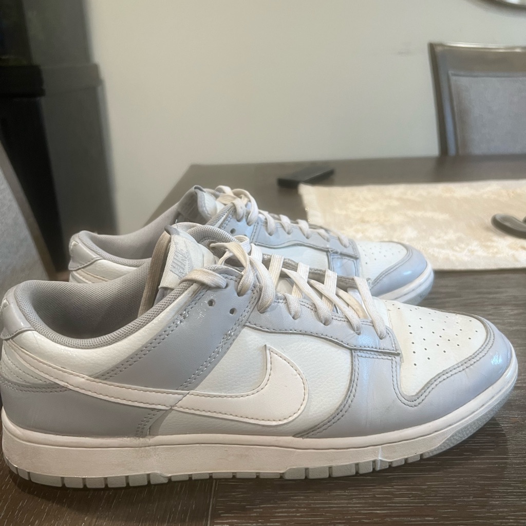 Nike Shoes | Two Tone Grey Nike Dunks Size 12 | Color: Gray/White | Size: 12