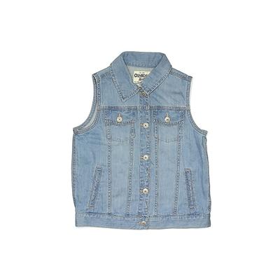 OshKosh B'gosh Denim Vest: Blue Jackets & Outerwear - Kids Girl's Size 12