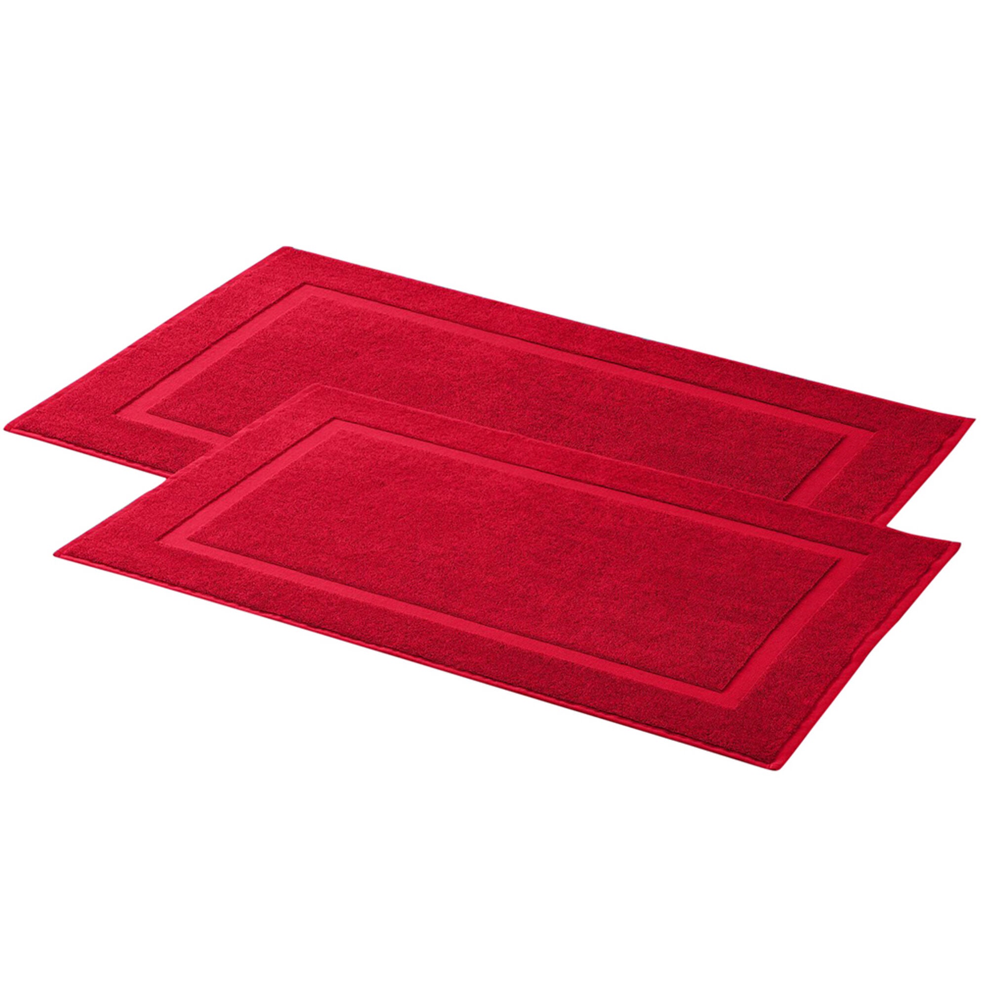 BH Studio Bath Mat, Set of 2 by BH Studio in Crimson
