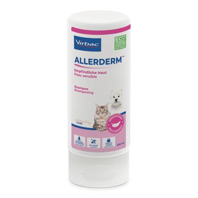 2x 250ml Virbac Allerderm Sensitive Skin Shampoo Hund