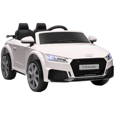 Licensed Audi TT RS 6V Ride-On Car - Remote Control with Horn, Music & MP3 - White