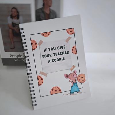 TEMU Creative ' Give Your Teacher A Cookie' Notebook - Perfect Thoughtful Gift For Educators, Supplies