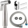 WC-Bidet-Set mit Handbrause, Bidet-Handbrause, WC-Handbrause mit Schlauch + Edelstahlhalterung + 2