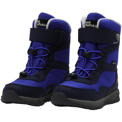 Winterboots JACK WOLFSKIN "POLAR BEAR-B TEXAPORE HIGH VC K", Damen, Gr. 40, blau (crisp cobalt), Synthetik, Textil, sportlich, Schuhe, Snowboots, Winterstiefel, Winterschuhe, wasserdicht & gefüttert Image