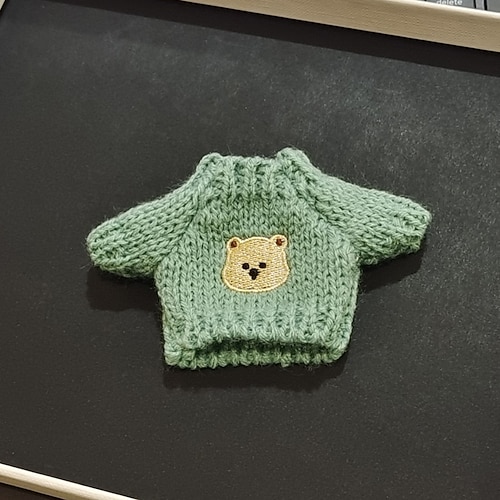 Puppenkleider-Anzug für 7in/17cm Plüsch ForLabubu Puppenkleidung Pullover (OHNE Puppe)