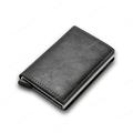 anti rfid blocco protetto id credito banca porta carte portafoglio lusso marca uomo magico pelle sottile mini piccolo portafogli soldi custodia