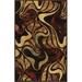 Catalina Picasso Contemporary Artistic Swirl Area Rug 7 ft 10 in x 10 ft 2 in Black