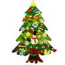 feltro albero di natale croce confine punto natale feltro bambini fai da te pendente decorativo tessuto non tessuto feltro albero di natale per regali di natale