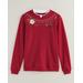 Blair Women's Haband Women’s Embroidered Fleece Sweatshirt - Red - L - Misses