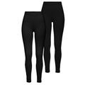 Leggings BOYSEN'S, Damen, Gr. 52 (XXL), N-Gr, schwarz (schwarz, schwarz), Jersey, Obermaterial: 95% Baumwolle, 5% Elasthan, unifarben, Basic, sehr figurbetont knöchellang, Hosen, mit Baumwolle NEUE FARBE, Topseller