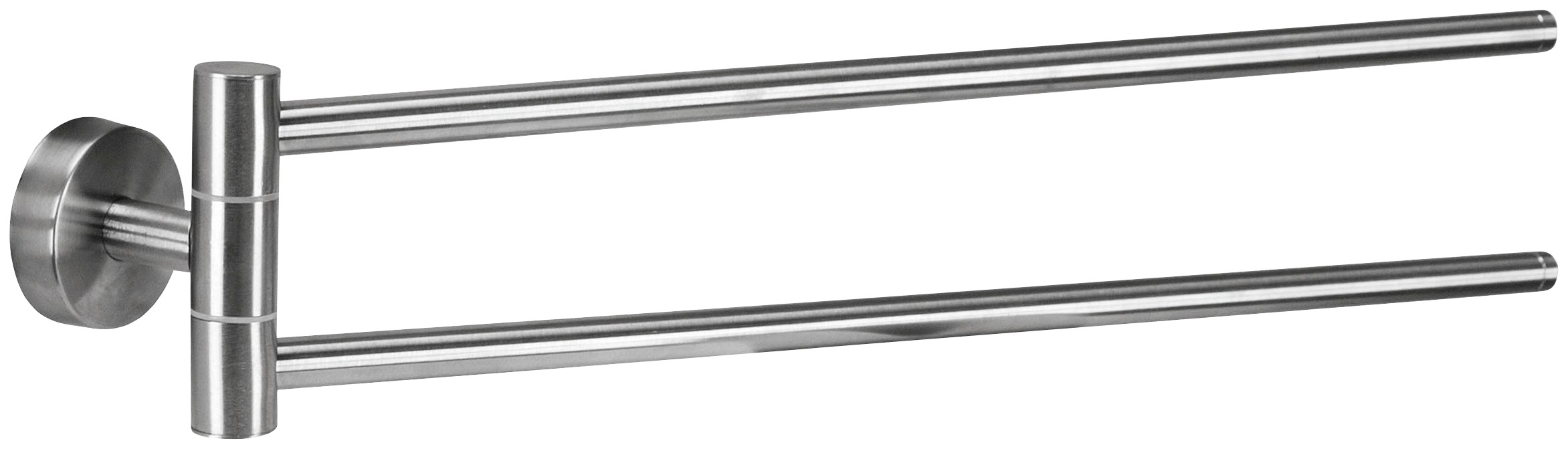 Handtuchstange KLEINE WOLKE "Allegra Flexy", silber (chrom), B:5,2cm H:9,4cm T:49,2cm, Edelstahl, Handtuchhalter, Handtuchstange, Länge: ca. 49 cm, Edelstahl