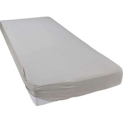 Spannbettlaken BELLANA "bellana by nature", silber (silberfarben), B:90-100cm L:190-200cm, Single-Jersey, Obermaterial: 100% Baumwolle, Laken, aus Bio-Baumwolle Image