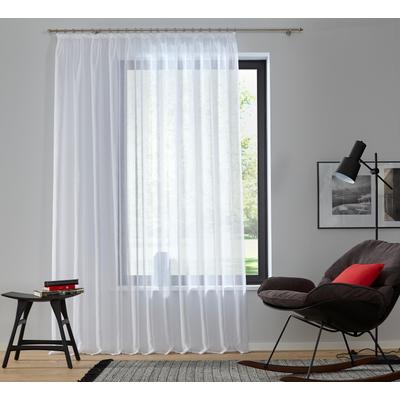 Gardine MY HOME "Dolly" Gr. 2, weiß, B:300cm H:120cm, Polyester, Gardinen, Fertiggardine Fertigstore Gardine Gardinenstore Langstore, Bestseller, Store, Topseller Image