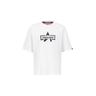 T-Shirt ALPHA INDUSTRIES ""Alpha Industries Men - T-Shirts Logo Edge T"" Gr. S, weiß Herren Shirts