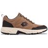 Sneaker LOTTO, Gr. 46, braun (braun, schwarz), Synthetik, Kunstfaser, mehrfarbig, sportlich, Schuhe, - mit Laceloops & Metalhooks