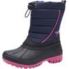 Winterstiefel KANGAROOS "K-Ben", Damen, Gr. 37, blau (navy, pink), Synthetik, Textil, sportlich, Schuhe, Snowboots, Winterboots, Winterschuhe, wasserabweisend