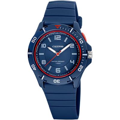 Quarzuhr CALYPSO WATCHES "Sweet Time", blau (dunkelblau), Armbanduhren, Kinder, Armbanduhr, Kinderuhr, analog, Geschenkidee, Geburtstag, Schulanfang Image
